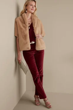 Soft Surroundings Anastasia Faux Fur Capelet