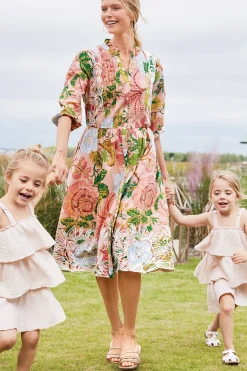 Soft Surroundings Bellicia Embroidered Midi Dress