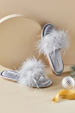 Soft Surroundings Branche Kiki Feather Slipper