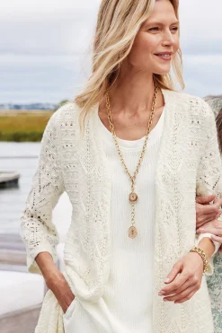 Soft Surroundings Calistoga Pointelle Cardigan