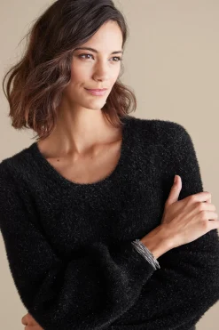 Soft Surroundings Ciara Sparkle Sweater