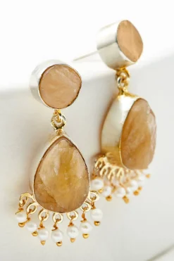 Soft Surroundings Cressa Stone Drop Earring