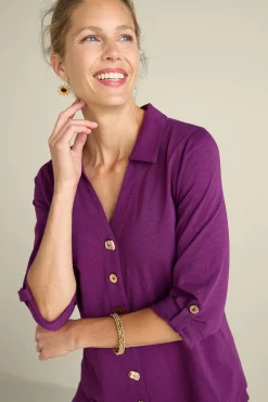 Soft Surroundings Danielle 3/4 Sleeve Tunic