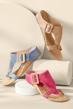 Soft Surroundings Donald Pliner Ofelia Wedge Slide