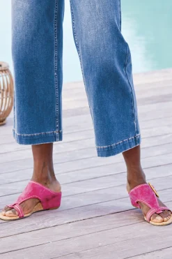 Soft Surroundings Donald Pliner Ofelia Wedge Slide