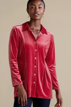 Soft Surroundings Enchanted Velvet Shirt