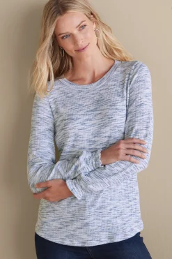 Soft Surroundings Evie Space-Dye Top