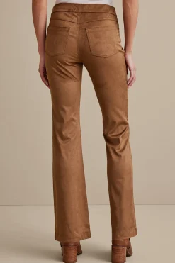 Soft Surroundings Faux Suede Bootcut Pants