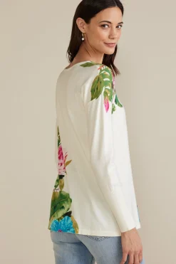 Soft Surroundings Garden Bloom Sweater