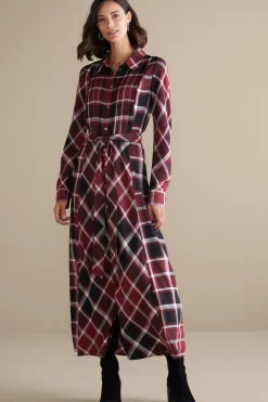 Soft Surroundings Gayle Tartan Dress