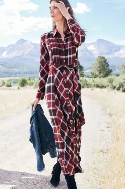 Soft Surroundings Gayle Tartan Dress