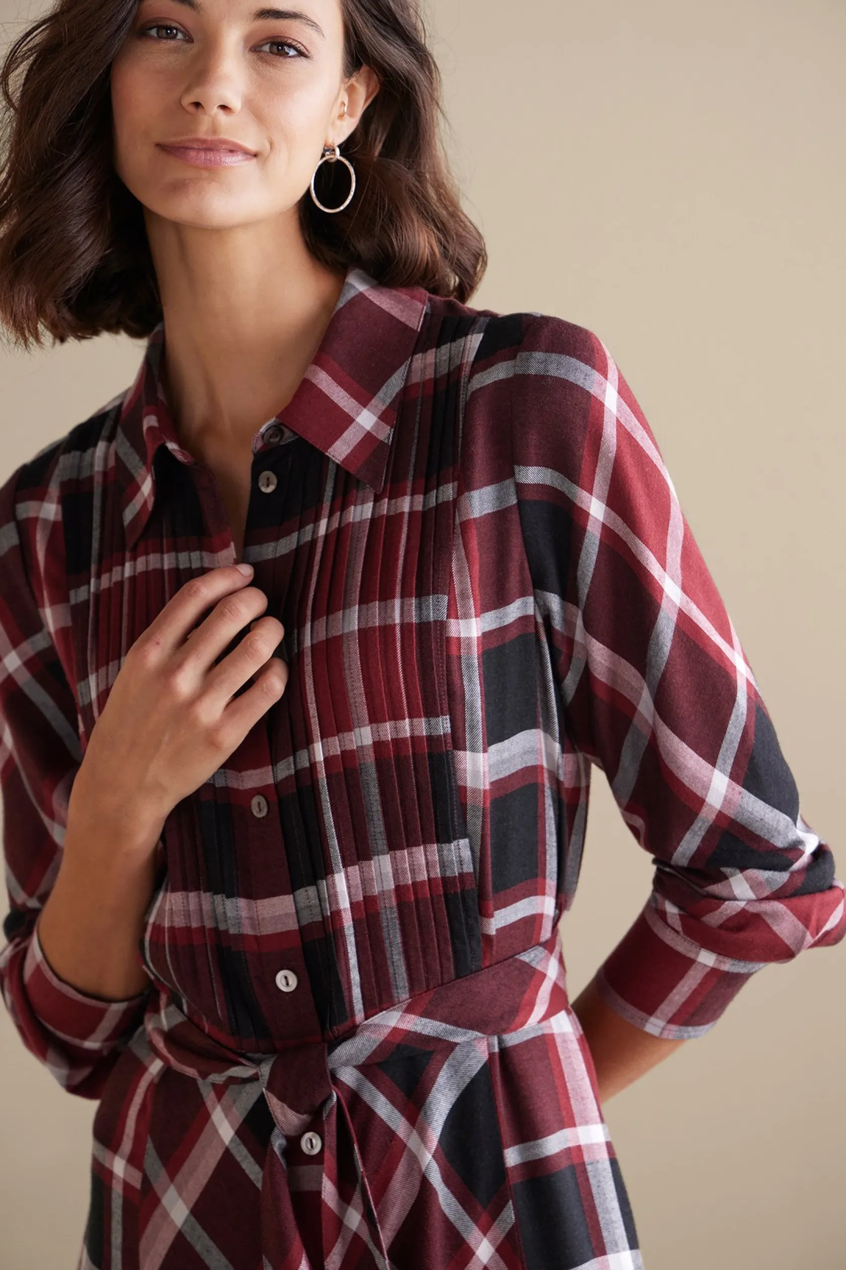 Soft Surroundings Gayle Tartan Dress