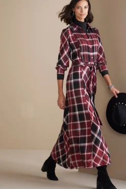 Soft Surroundings Gayle Tartan Dress
