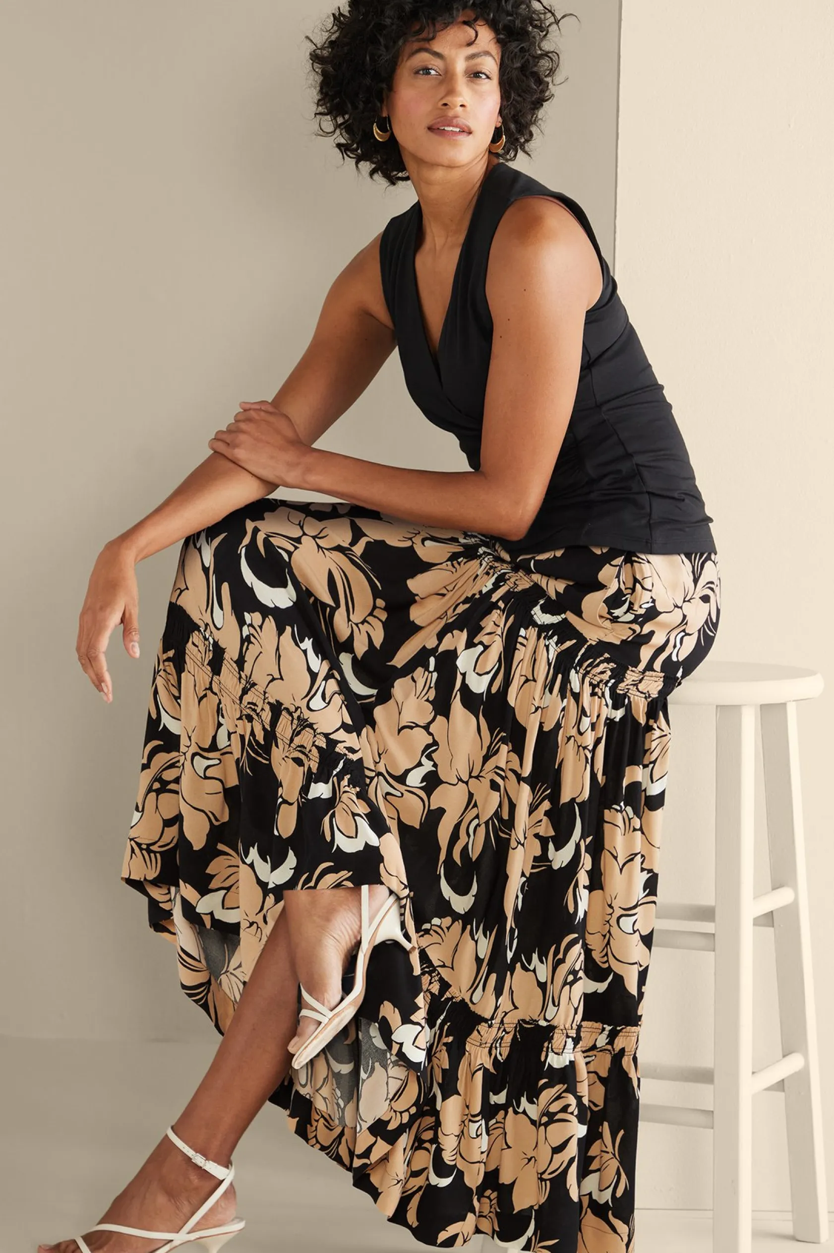 Soft Surroundings Halona Maxi Skirt