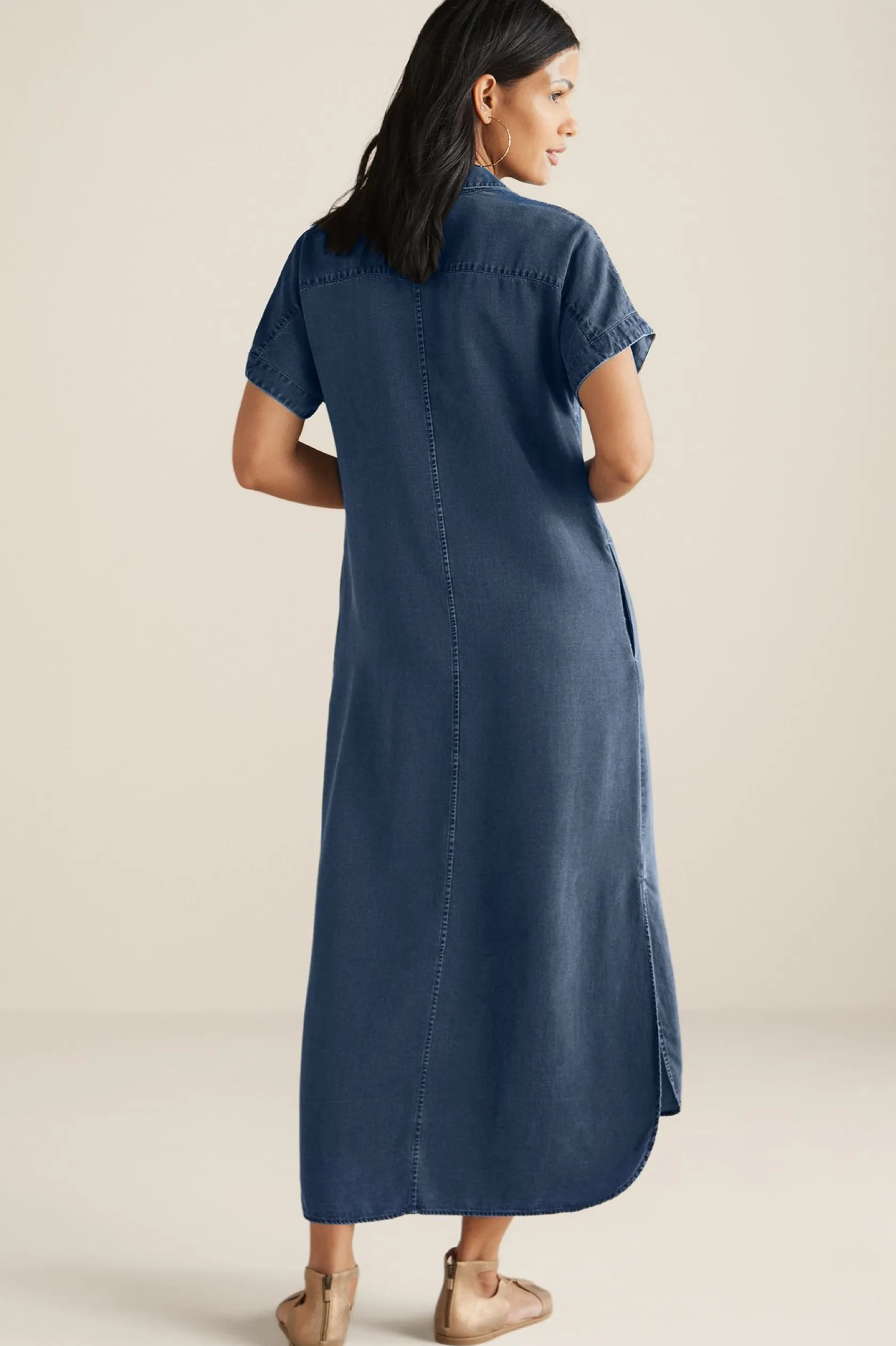 Soft Surroundings Je Veux Midi Shirtdress