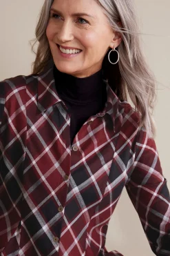 Soft Surroundings Joelle Plaid Tunic
