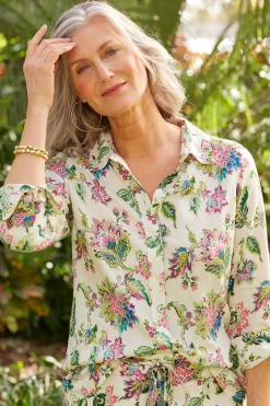 Soft Surroundings Jordan Linen Blend Shirt