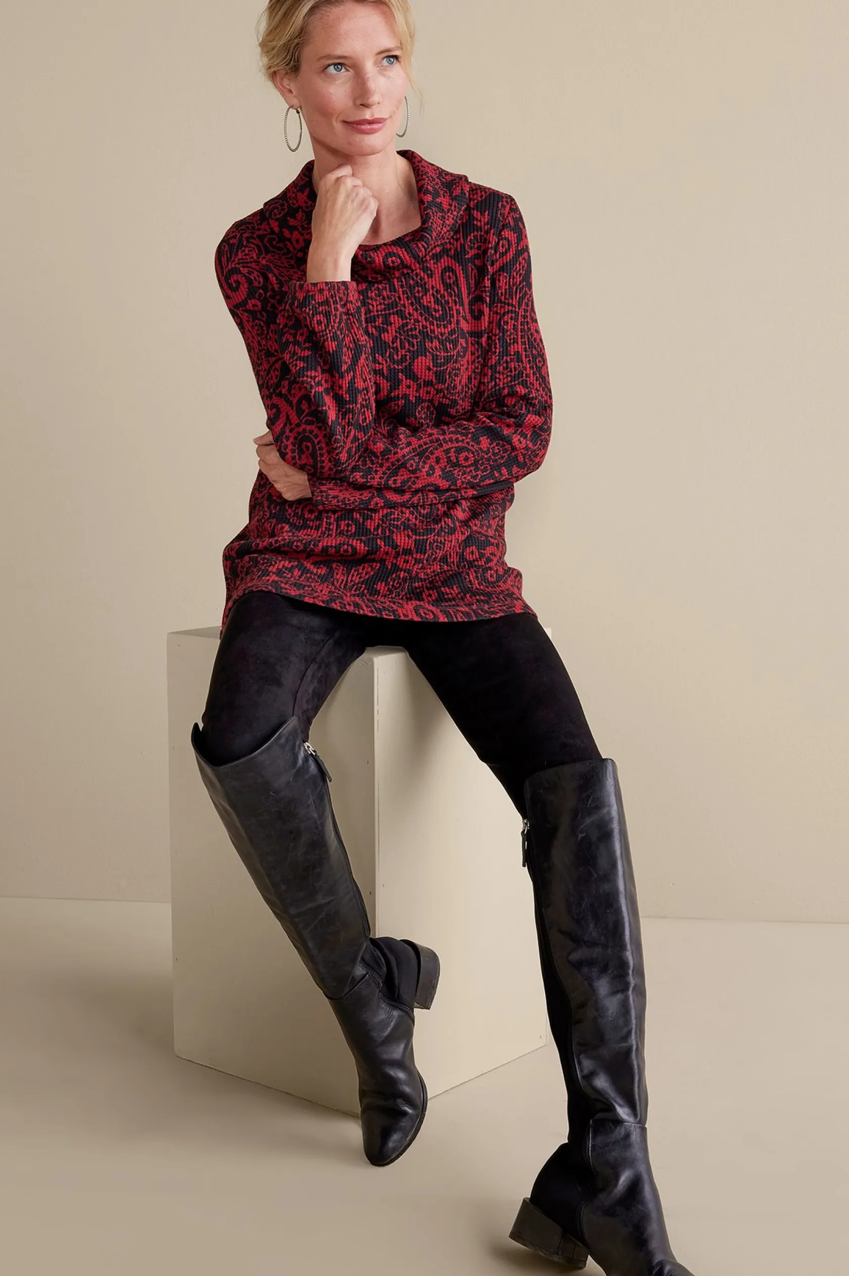 Soft Surroundings Kendra Waffle Top