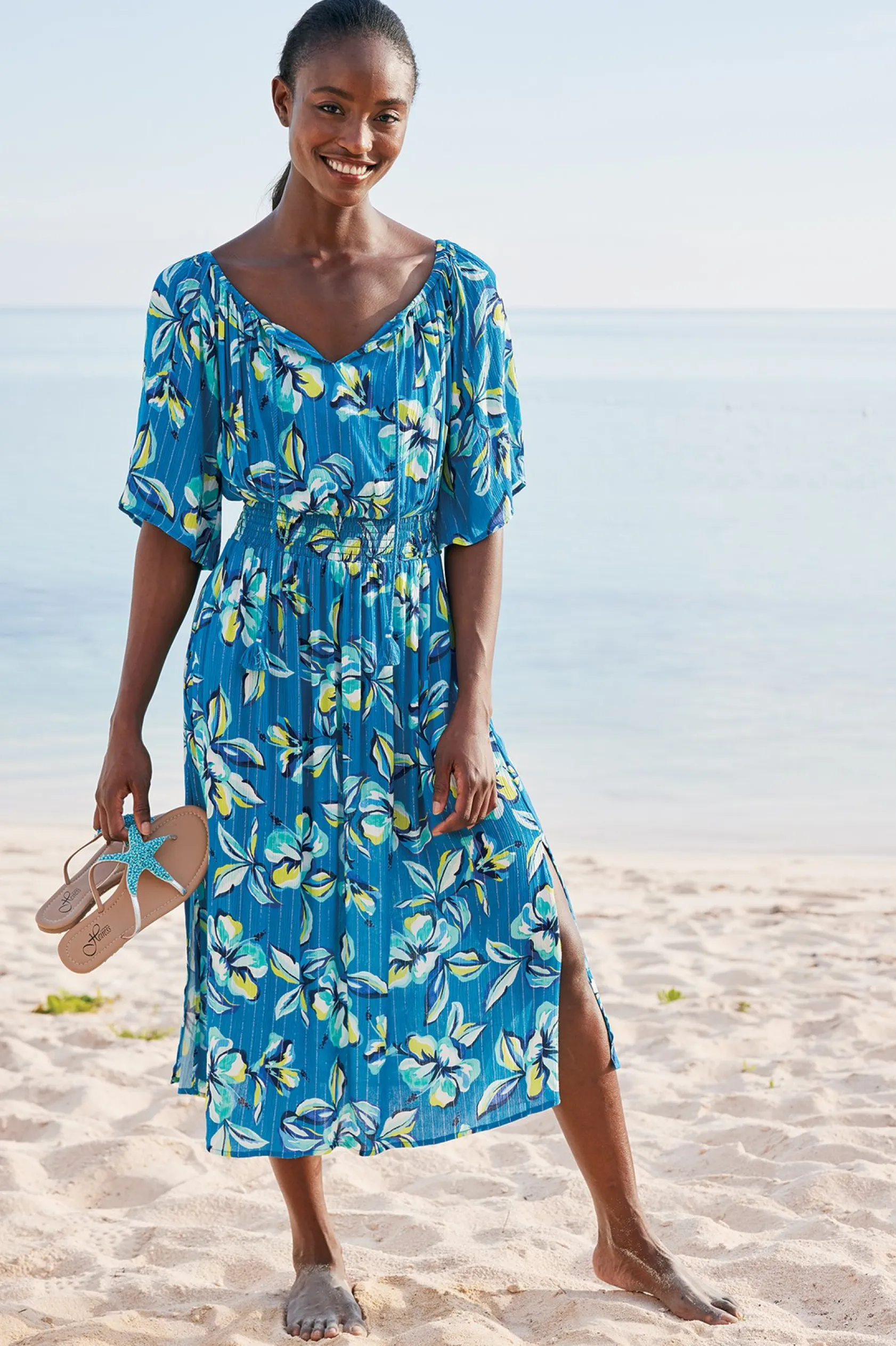 Soft Surroundings La Blanca Fiji Coverup Dress