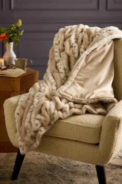 Soft Surroundings La Parisienne Faux Fur Throw