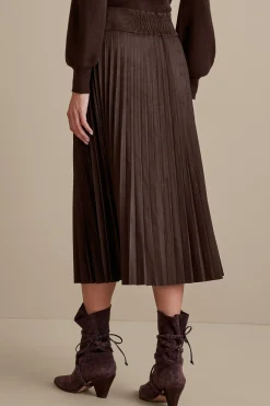 Soft Surroundings Lavina Faux Suede Skirt