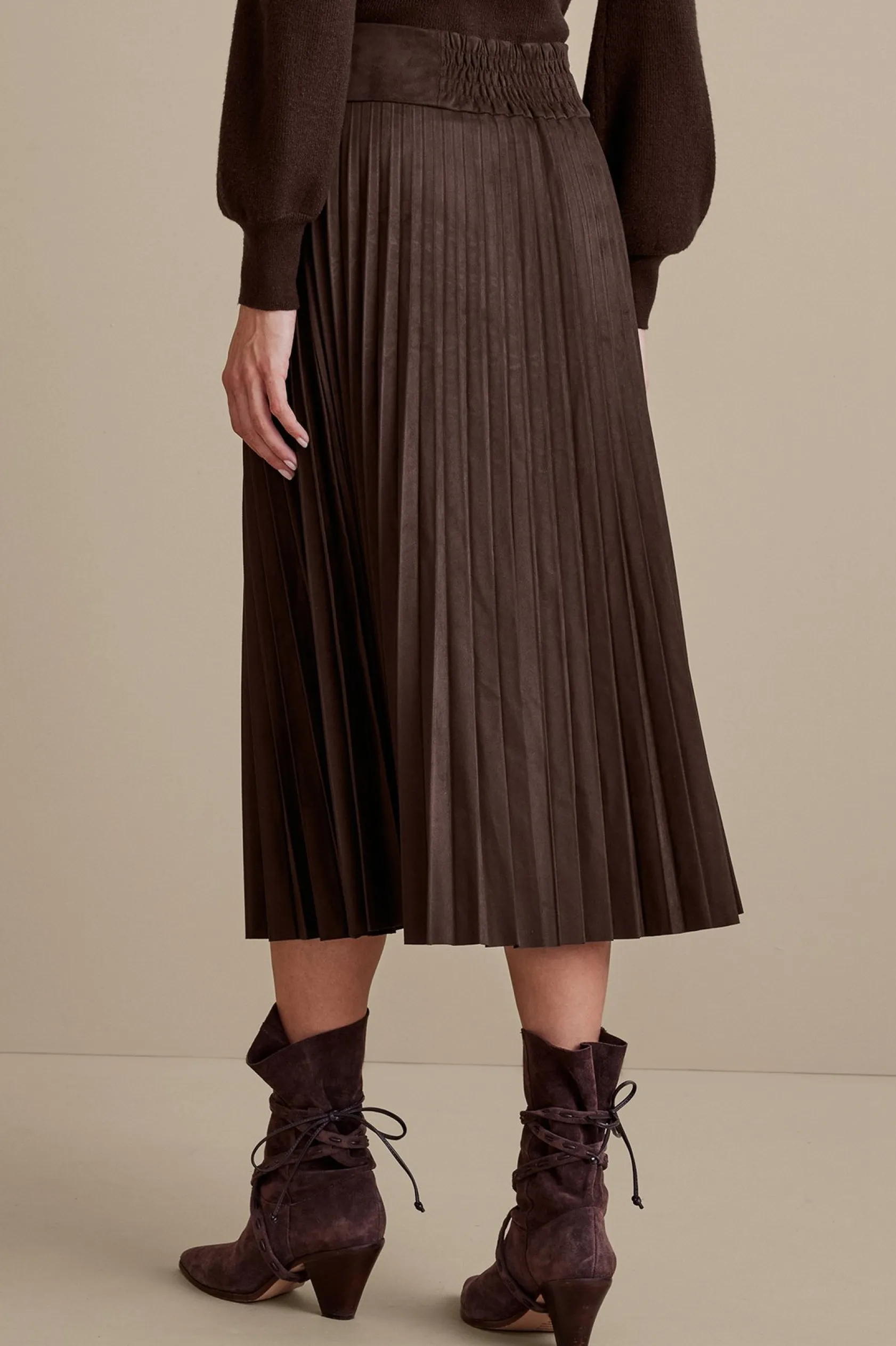 Soft Surroundings Lavina Faux Suede Skirt