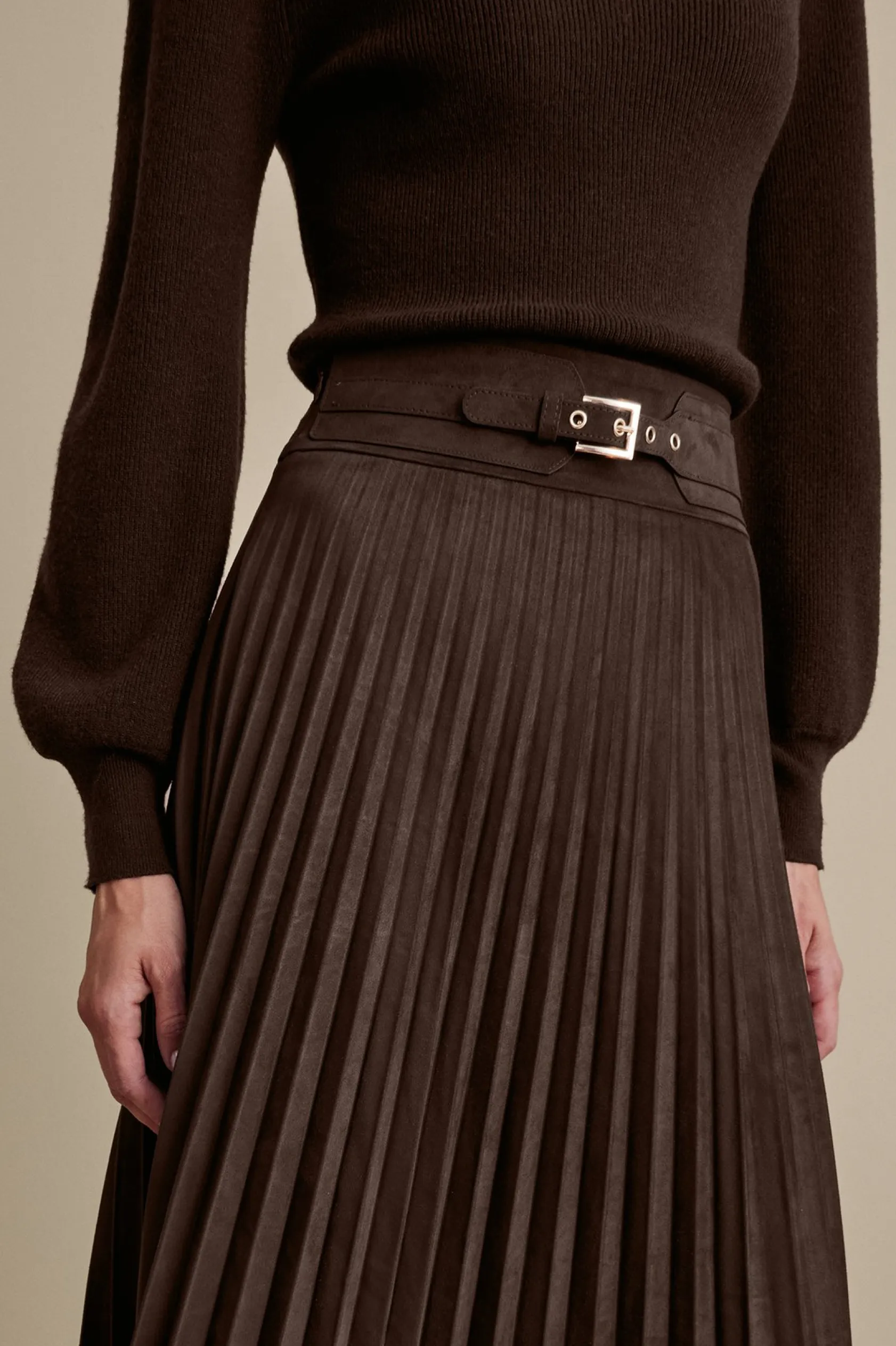 Soft Surroundings Lavina Faux Suede Skirt