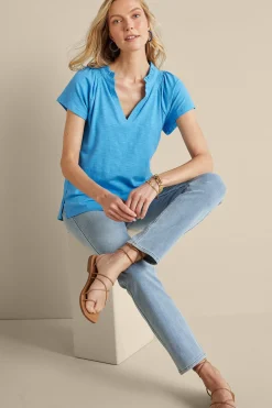 Soft Surroundings Loretta SUPIMA® Slub Tee
