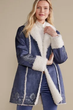Soft Surroundings Lucerne Shearling Coat