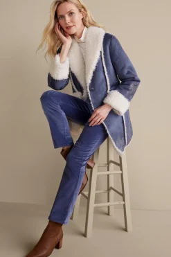 Soft Surroundings Lucerne Shearling Coat