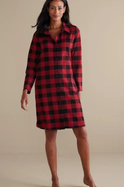 Soft Surroundings Mad About Plaid Sleep Dress