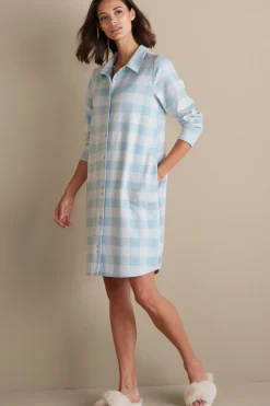 Soft Surroundings Mad About Plaid Sleep Dress