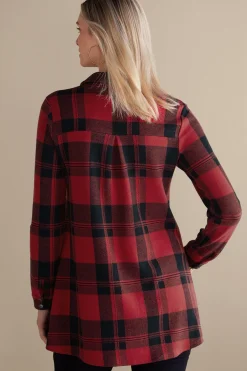 Soft Surroundings Mad About Plaid Tunic