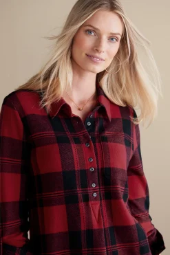 Soft Surroundings Mad About Plaid Tunic