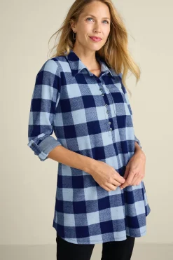 Soft Surroundings Mad About Plaid Tunic I