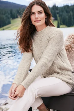 Soft Surroundings Marianna Cable Sweater