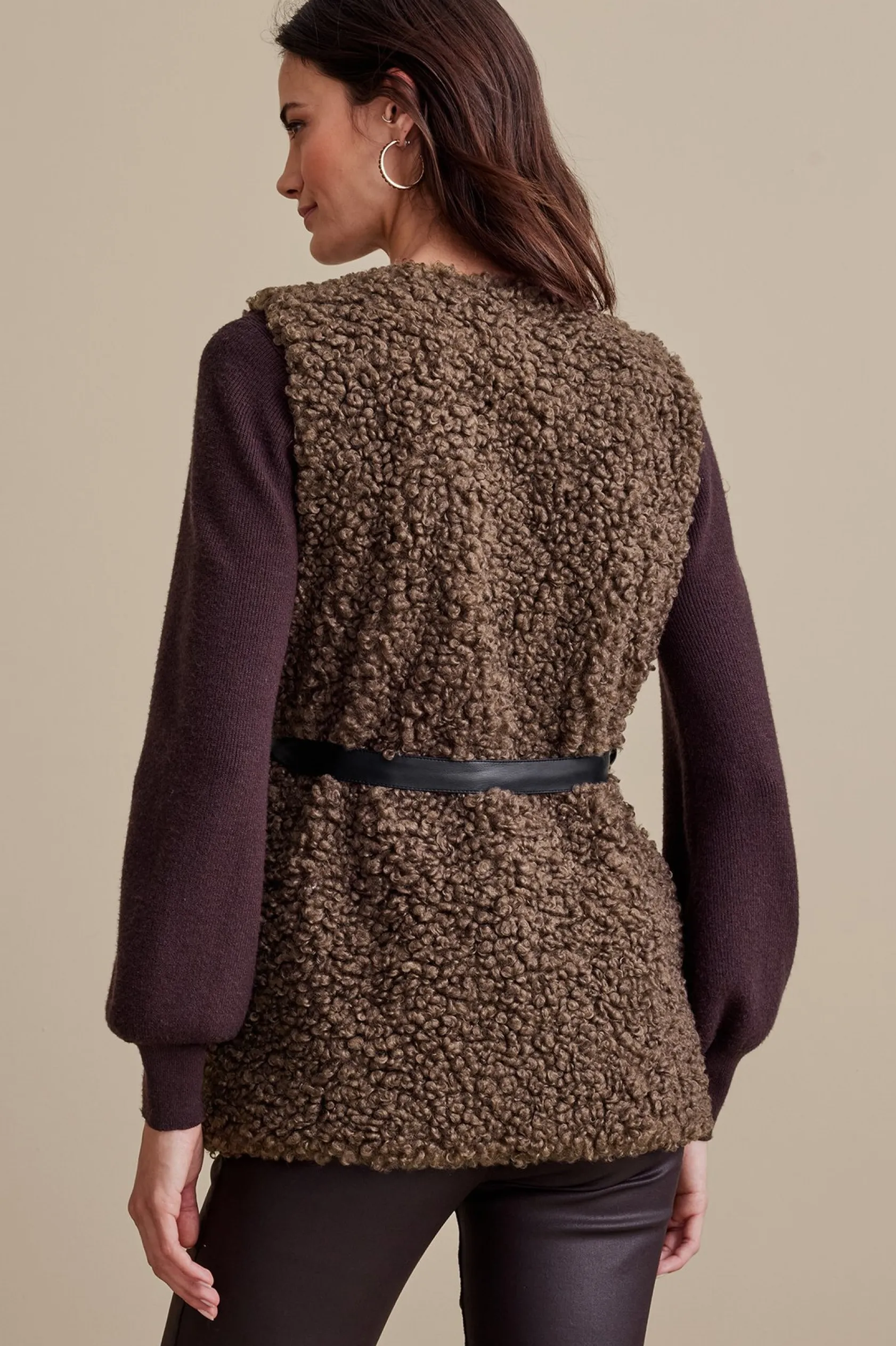 Soft Surroundings Maribo Shearling Vest