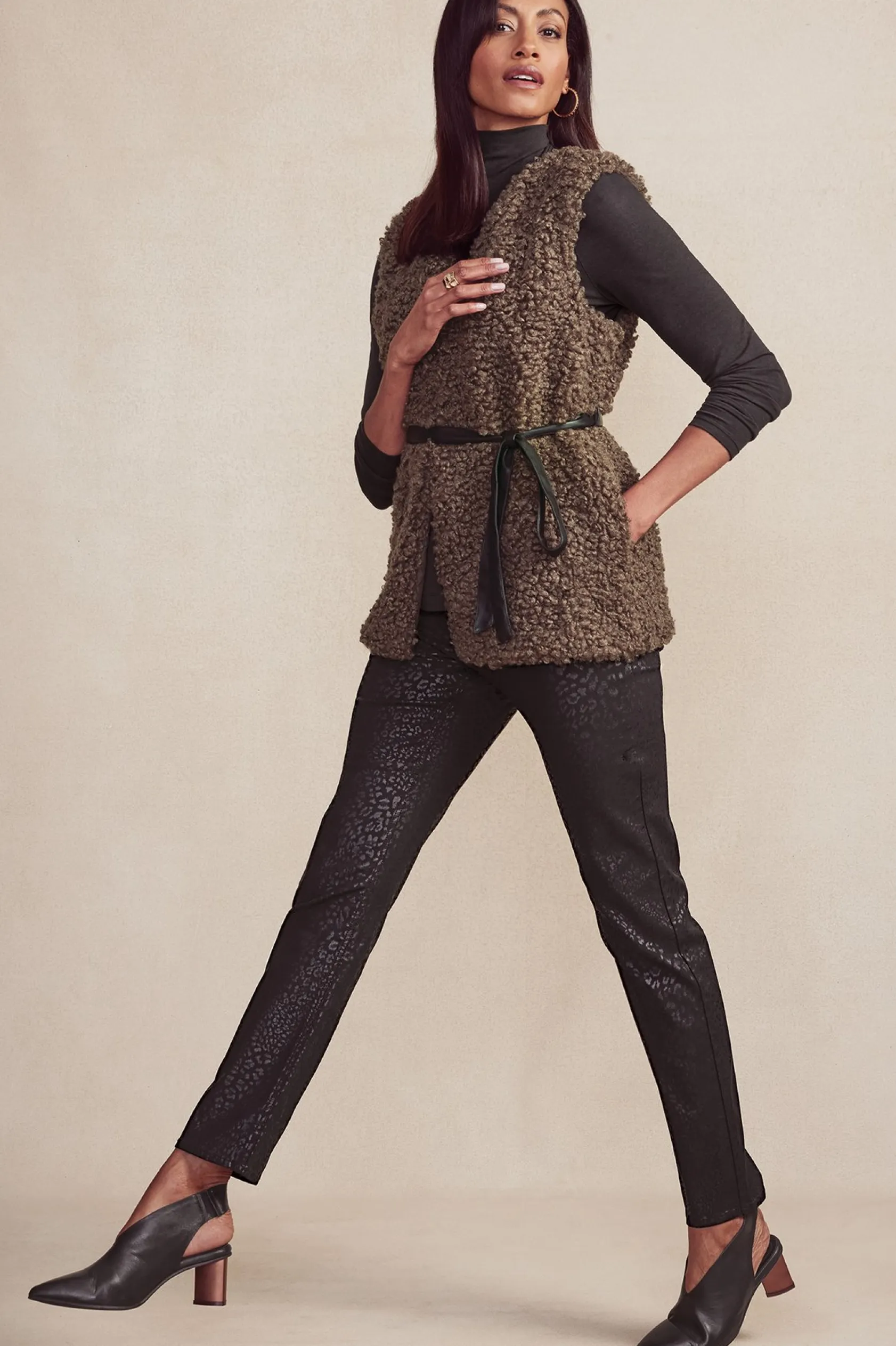 Soft Surroundings Maribo Shearling Vest