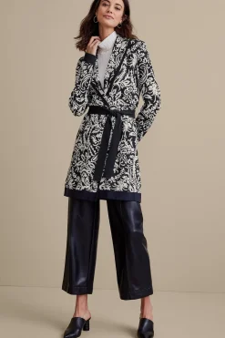 Soft Surroundings Marika Jacquard Cardigan