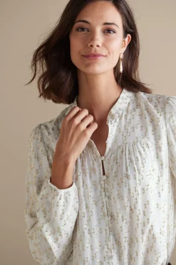 Soft Surroundings Mila Metallic Blouse