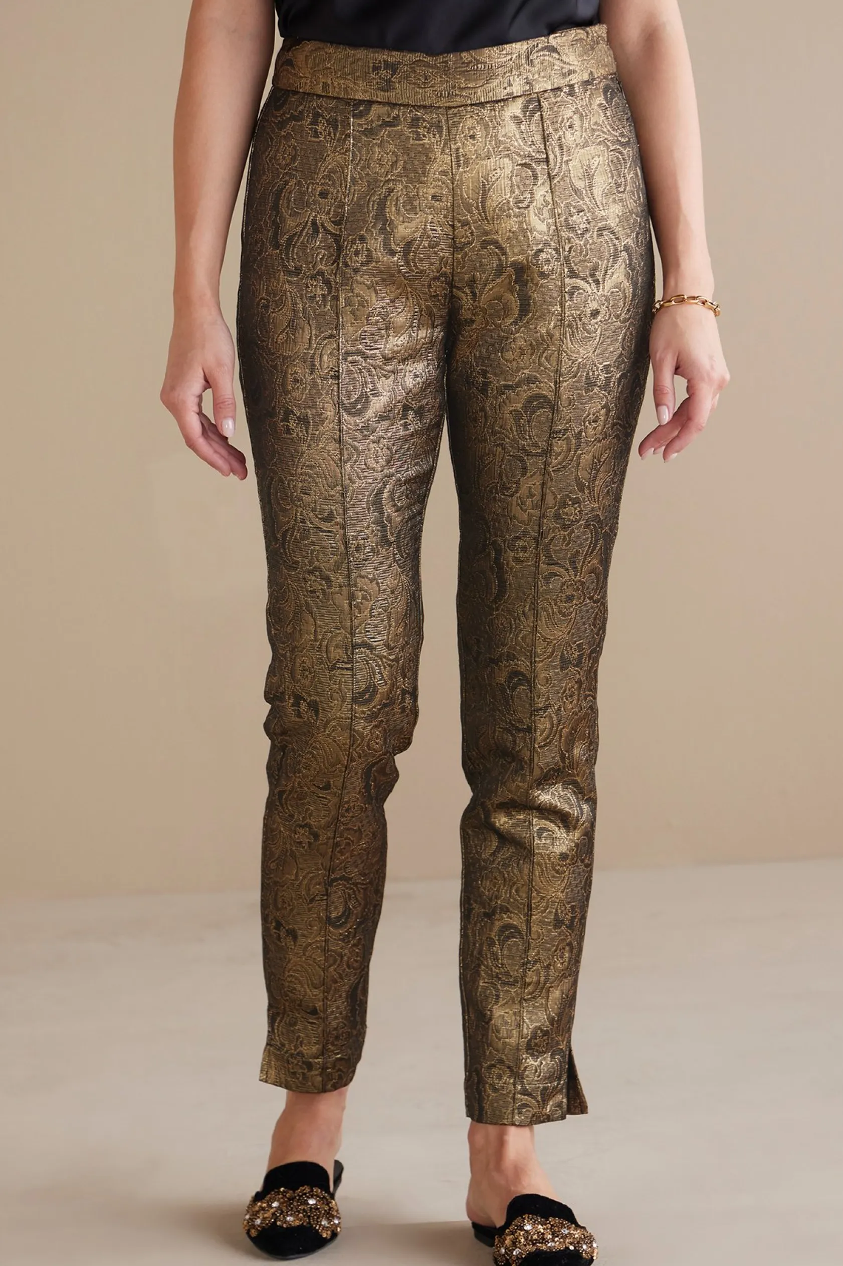 Soft Surroundings Nevina Jacquard Trouser