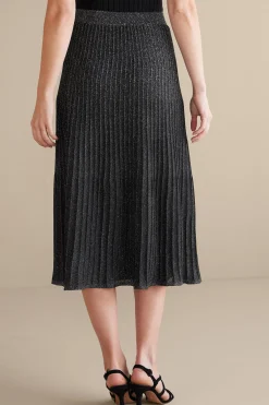 Soft Surroundings Nisha Knit Pleated Skirt