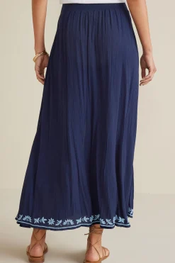 Soft Surroundings Petites Adele Gauze Maxi Skirt
