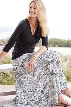 Soft Surroundings Petites Amaranth Skirt