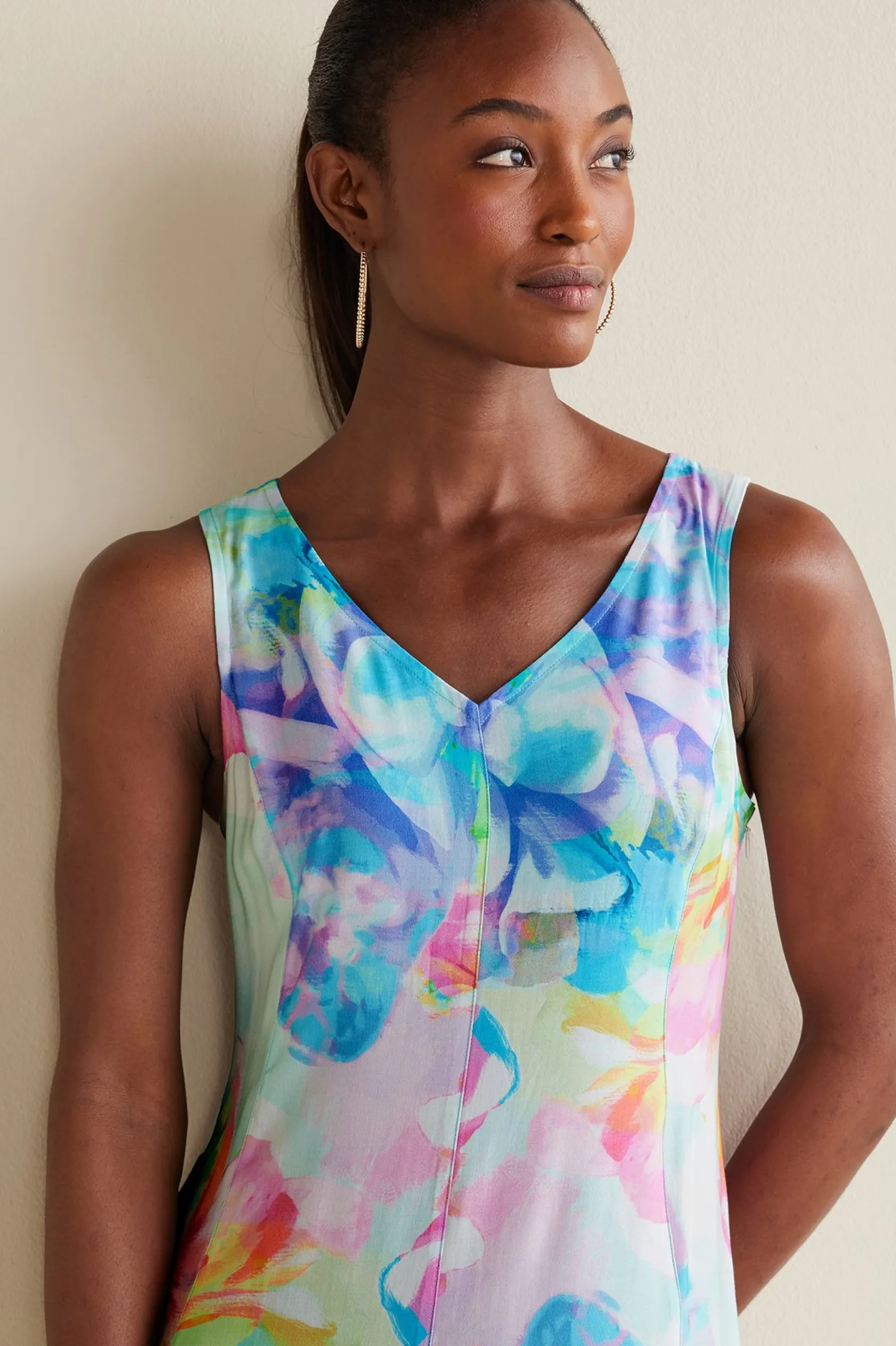 Soft Surroundings Petites Brenda Maxi Dress