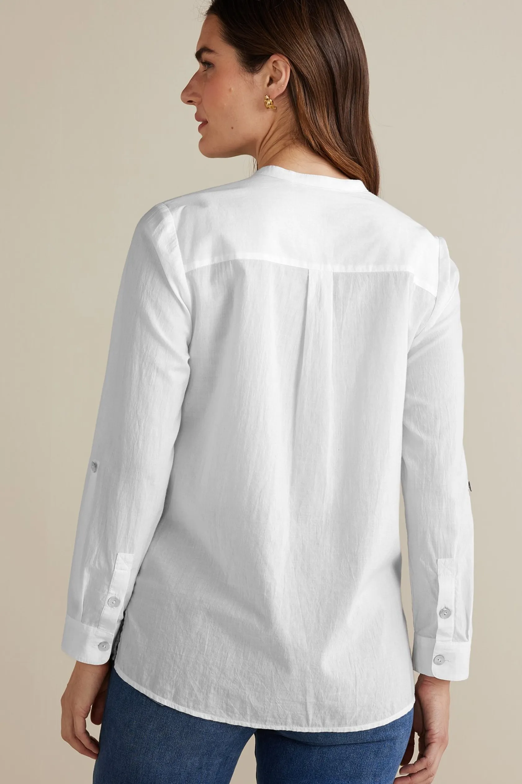 Soft Surroundings Petites Eleanor Crochet Shirt