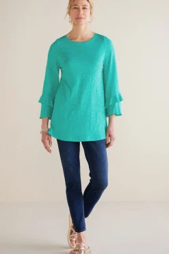 Soft Surroundings Petites Erin Linen Blend Tunic