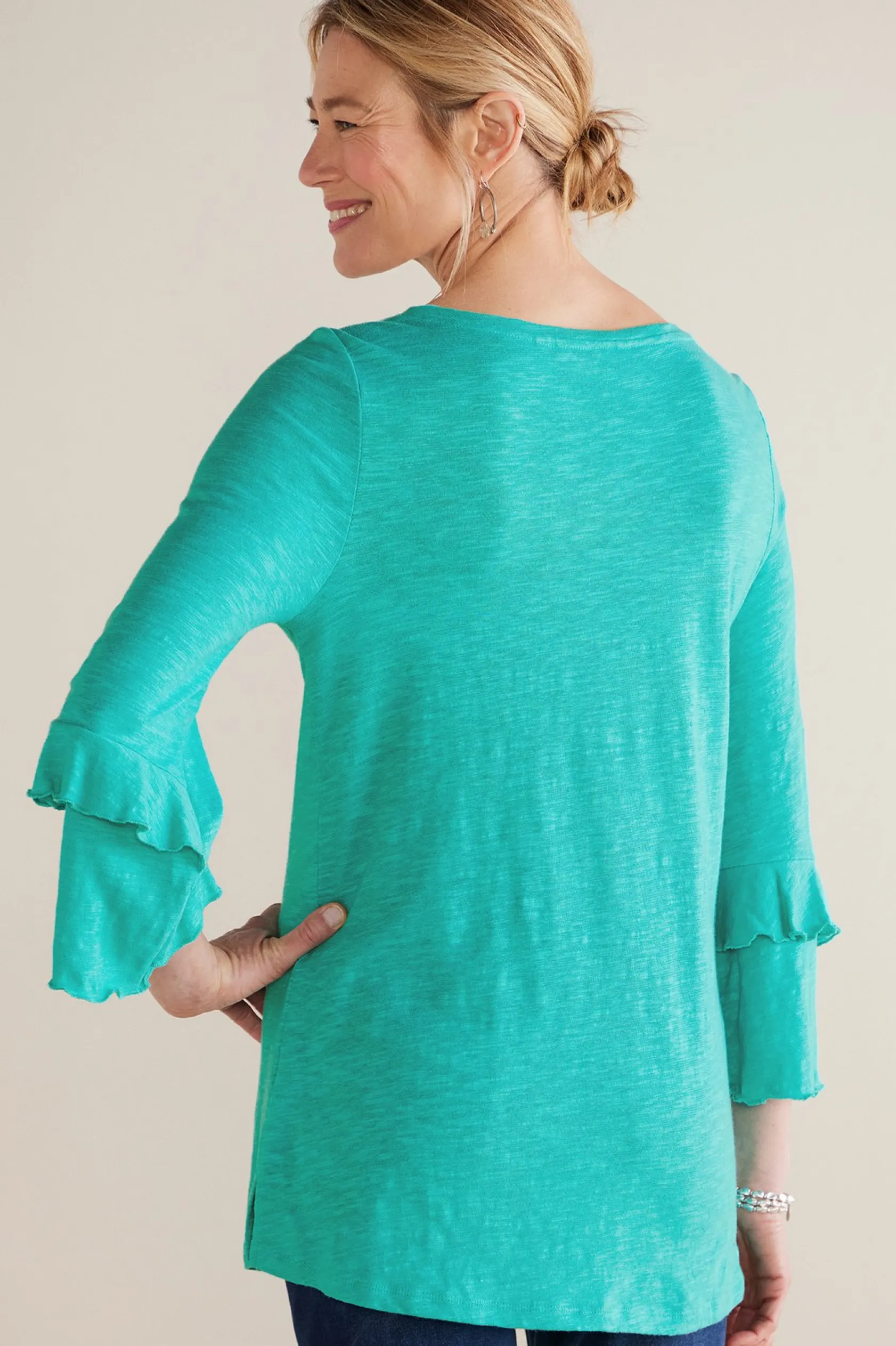Soft Surroundings Petites Erin Linen Blend Tunic