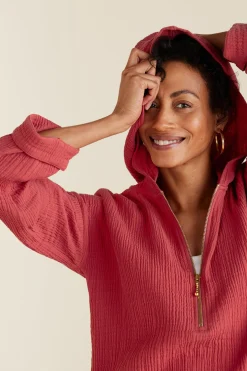 Soft Surroundings Petites Kemia Gauze Hoodie