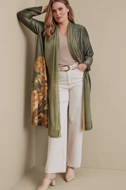 Soft Surroundings Petites Khalia Faux Suede Topper